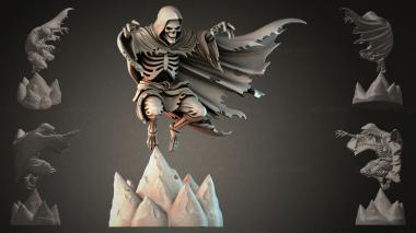 Fantasy busts Hooded Skeleton 3d model