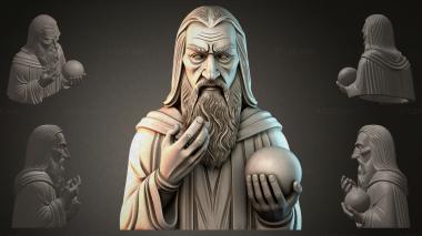 Fantasy busts Sage with Balls 3d model