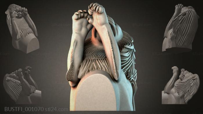 Lion figurine with paws 3d STL model