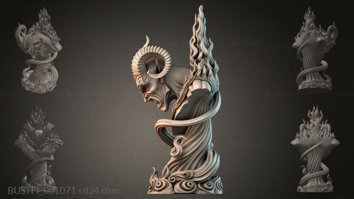 Demon Horn Head 3d STL model