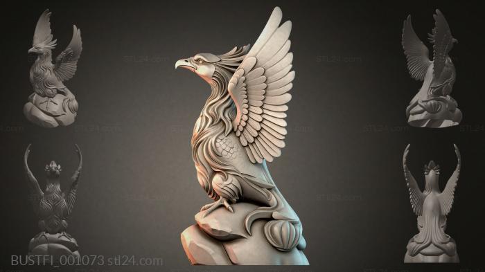 Griffin sculpture 3d STL model