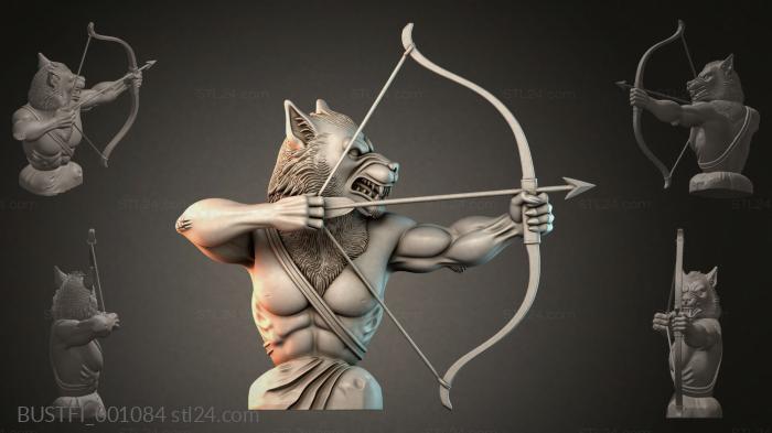 Wolf Archer Figurine 3d STL model