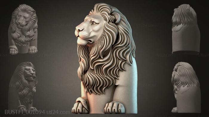 Lion decorative statue 3d STL model