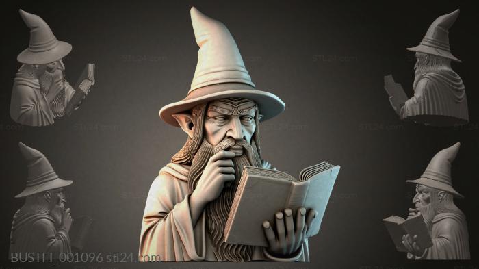 Wizard with a Book 3d STL model