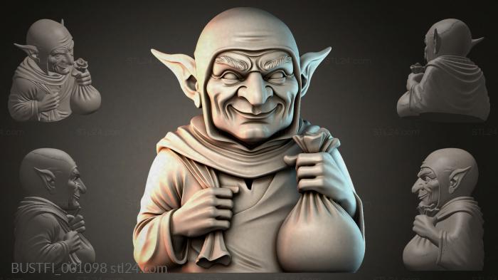 Goblin figurine with a bag 3d STL model