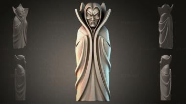 Fantasy busts Evil Mage Sculpture 3d model