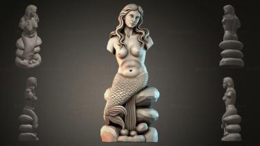 Fantasy busts Mermaid bust 3d model