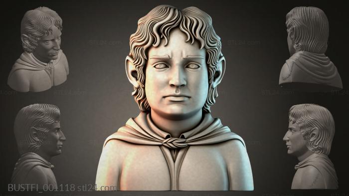 Fantasy busts (Bust of a young man, BUSTFI_001118) 3D models for cnc