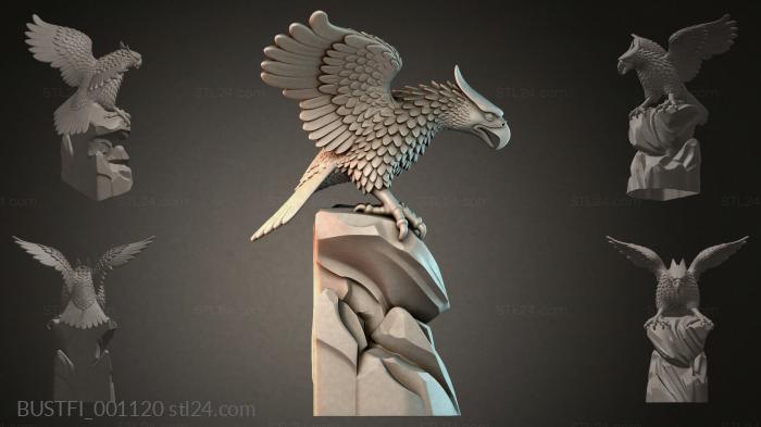 Eagle on a Rock 3d STL model