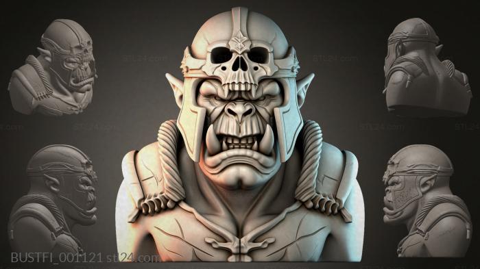 Orc with a Skull 3d STL model
