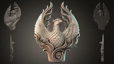 Fantasy busts Bird with spread wings 3d model