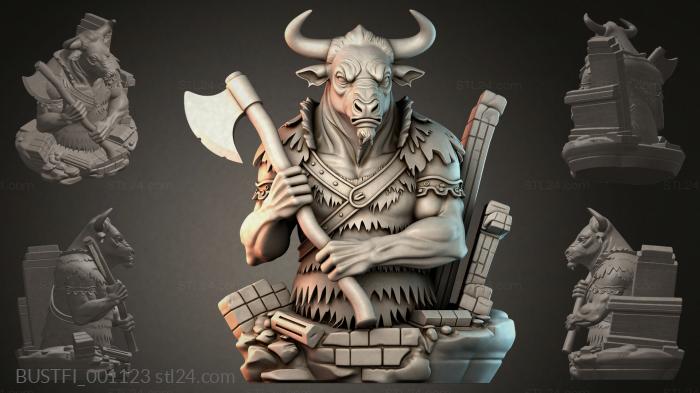 Bull with an Axe 3d STL model