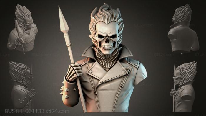 Skeleton with a Spear 3d STL model