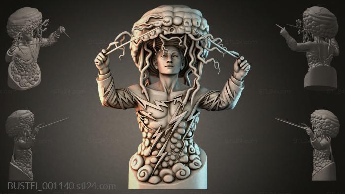 Bust of Medusa the Gorgon 3d STL model