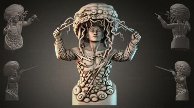 Fantasy busts Bust of Medusa the Gorgon 3d model