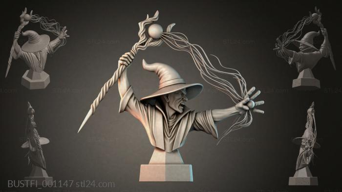 Witch with a Staff 3d STL model