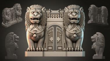 Fantasy busts Lions at the Gates 3d model