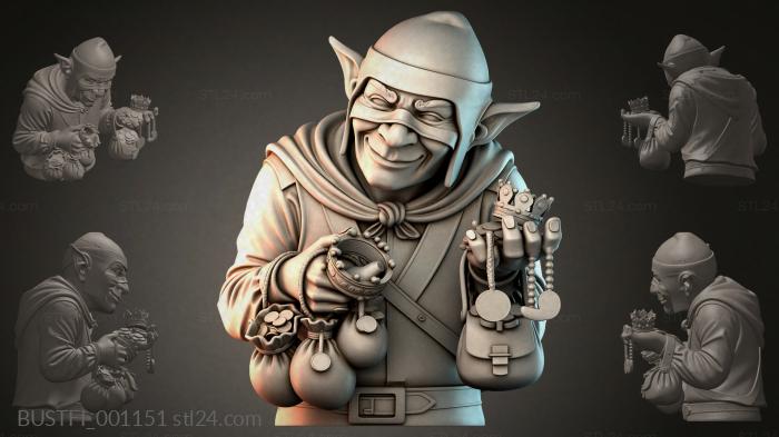 Goblin with Treasures 3d STL model