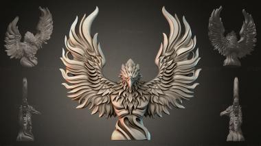 Fantasy busts Eagle with spread wings 3d model