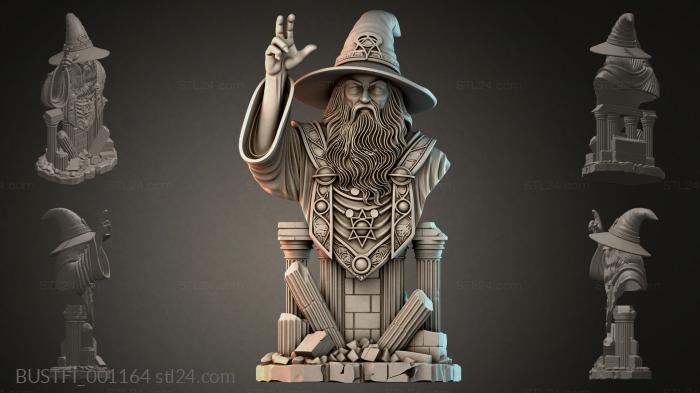 Bust of a Wizard 3d STL model
