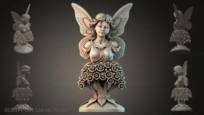 Fairy with Flowers Figurine 3d STL model