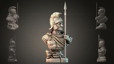 Fantasy busts Roman warrior bust 3d model