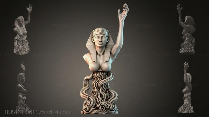 Bust of an Egyptian queen 3d STL model