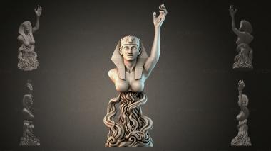 Fantasy busts Bust of an Egyptian queen 3d model