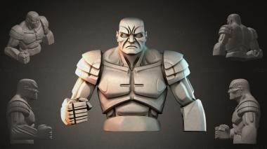 Fantasy busts Bust of a Warrior 3d model