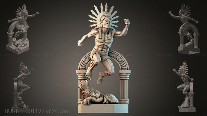Indian Statue in an Arch 3d STL model