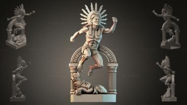 Fantasy busts Indian Statue in an Arch 3d model