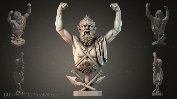 Bust of Zeus 3d STL model