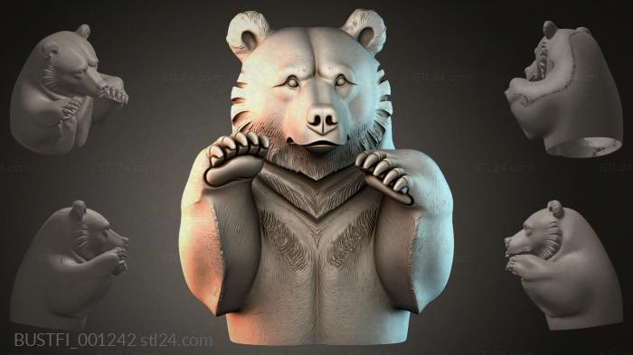 Bear sculpture 3d STL model