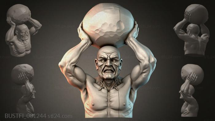 Atlas with a Ball 3d STL model