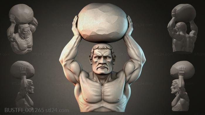 Athlete with a Stone 3d STL model