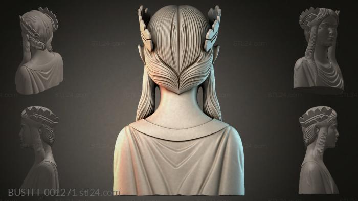 Bust of a girl 3d STL model