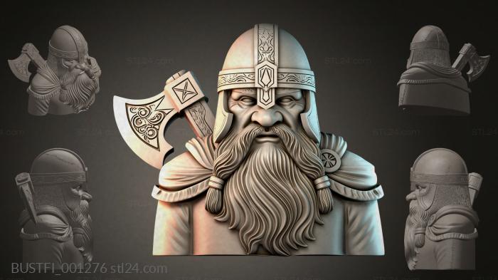 Bust of a Viking 3d STL model