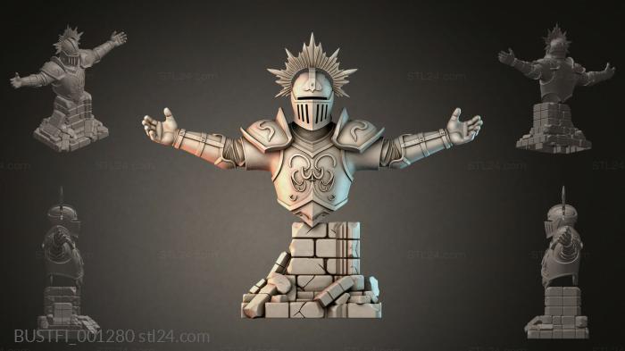 Knight with arms outstretched 3d STL model