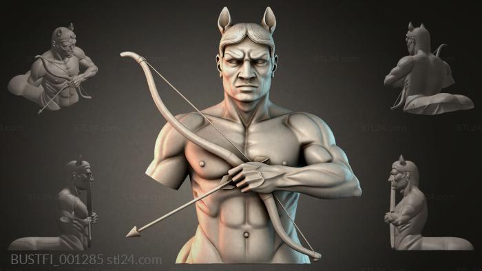 Bust of a Satyr Archer 3d STL model
