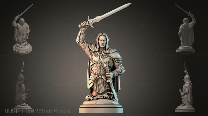 Elf with a Sword 3d STL model