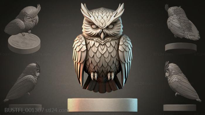 Owl figurine 3d STL model