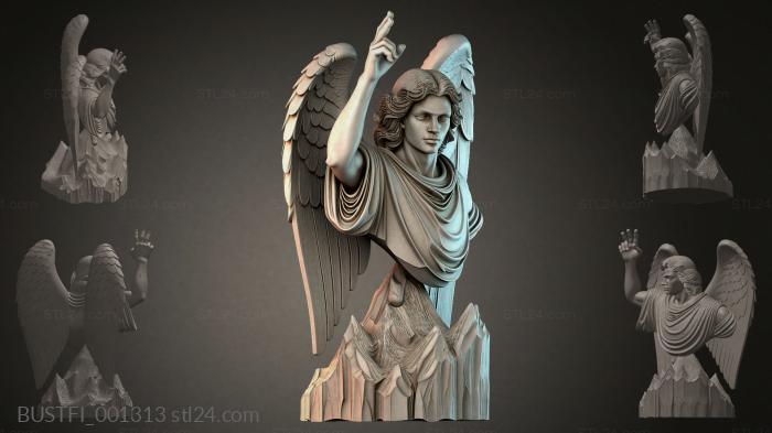 Angel with wings 3d STL model