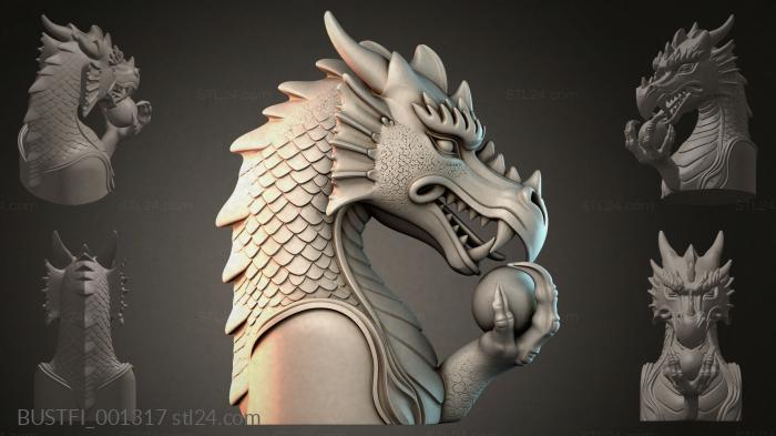Dragon Head Bust 3d STL model