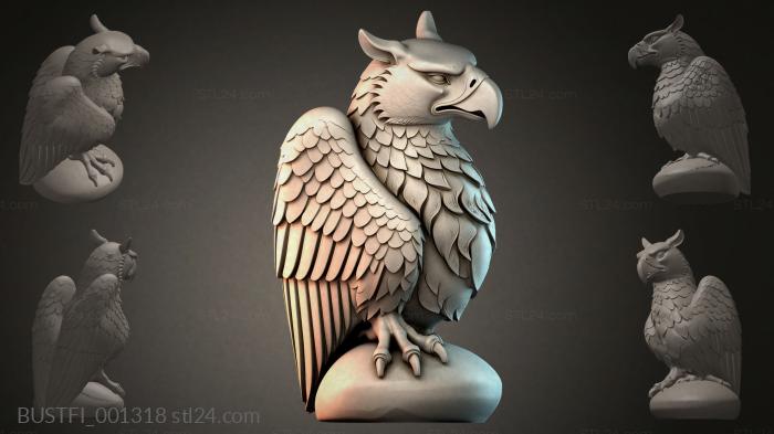 Eagle sculpture 3d STL model