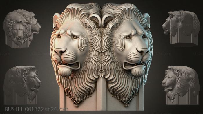 Lions head 3d STL model