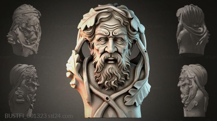 Bust of a Bearded Sage 3d STL model