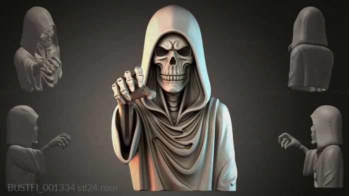 Hooded Skeleton Figure 3d STL model