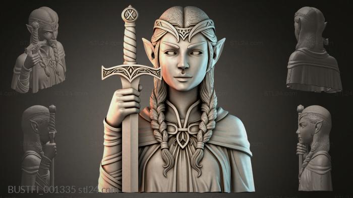 Elf with a Sword 3d STL model