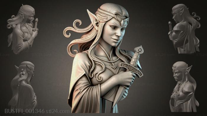 Elf with a Sword 3d STL model