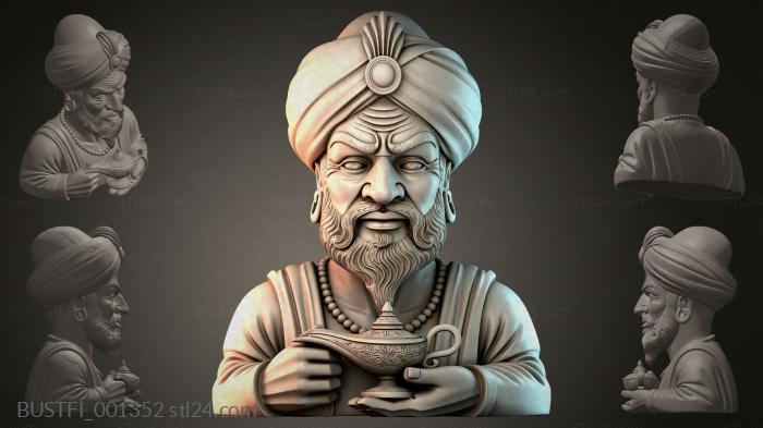 Bust of an Eastern Man 3d STL model